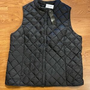NEW Attention Quilted Vest 1X Black